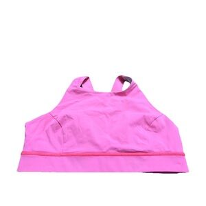 LuLuLemon Women’s Energy Bra High Neck Pink Sports Bra SZ 12